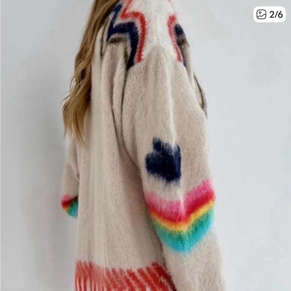 Commense Multicolor Star Pattern Cardigan - Picture 2 of 5